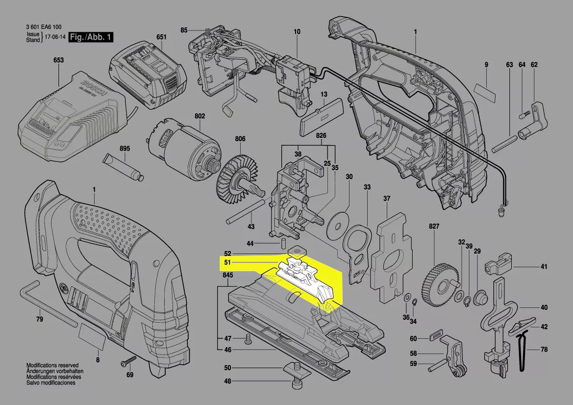 support plaque de base scie-sauteuse réf. 2 605 500 207 Bosch
